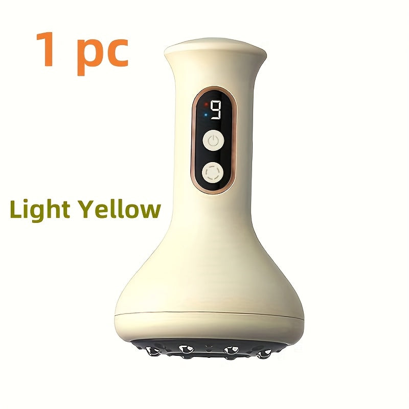 9 ta intensivlik sozlamalari bilan zaryadlanadigan massajchi, charchoqni kamaytiradi va dam olishni rag'batlantiradi, 18650 litiy batareyasida ishlaydi, uyda foydalanish uchun ideal va ota-onalar uchun ajoyib ta'til sovg'asi.