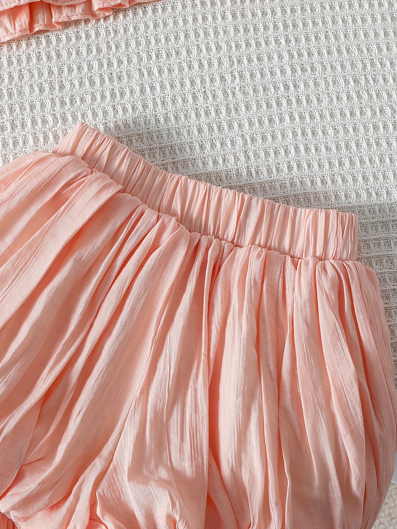 Girls Summer Outfit Two-Piece Korean Style Sleeveless Top and Tulip Skirt Pants