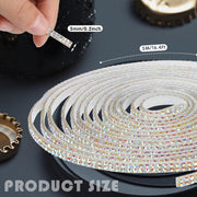 DIY Rhinestone Car Trim Strips Self-Adhesive Glitter Molding Stickers for Interior and Exterior Decor