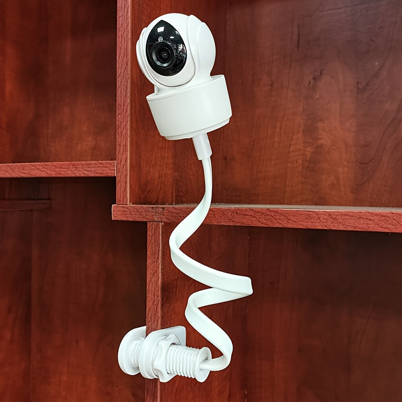 Multi-Functional Camera Mount with Bendable Arm for Wine Cabinets and Cribs