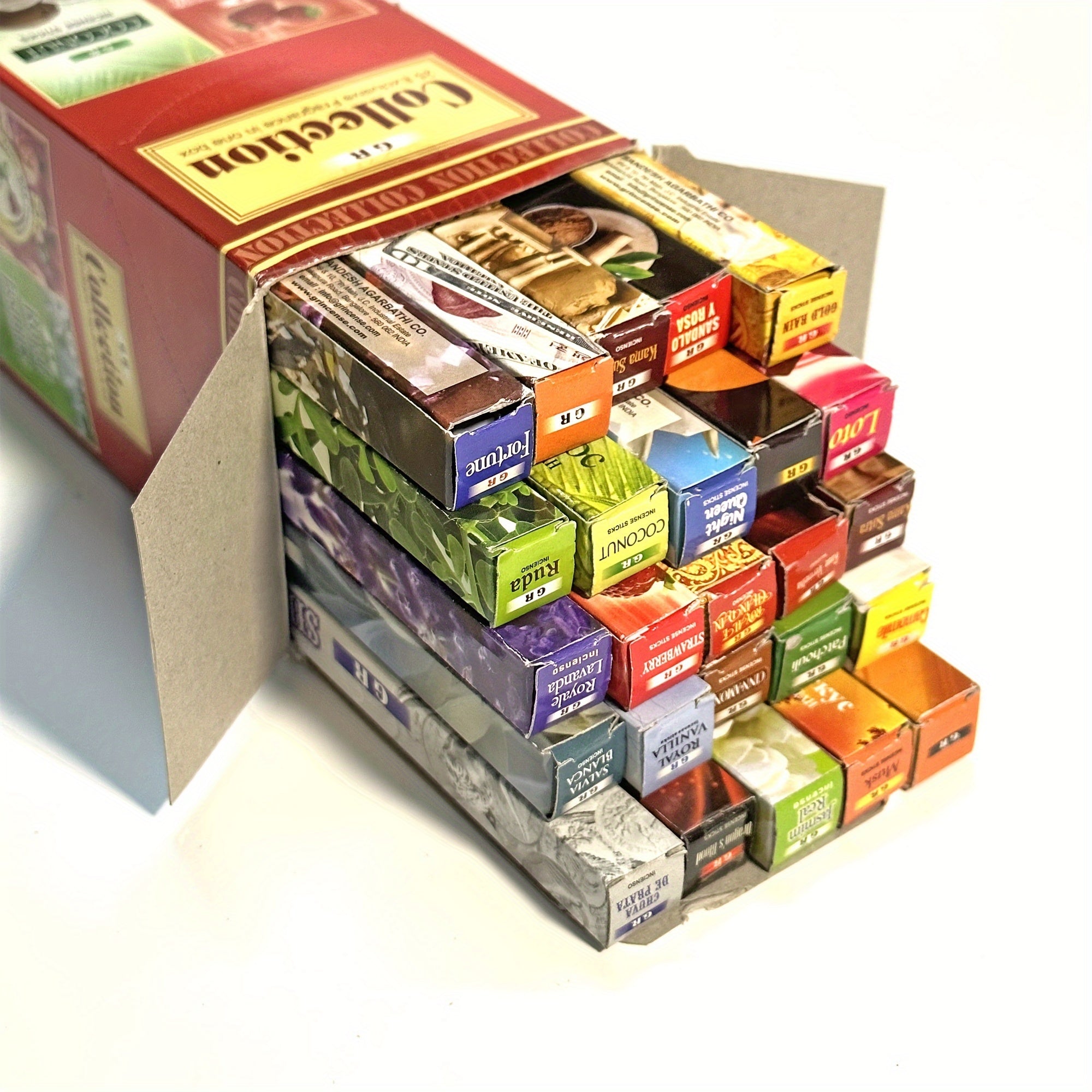 25pcs Incense Sticks Aromatic Bamboo Variety Pack for Meditation and Air Freshening