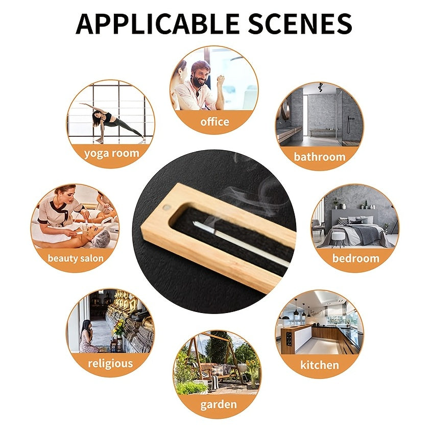 Деревянная подставка для благовоний для домашнего декора и релаксации.