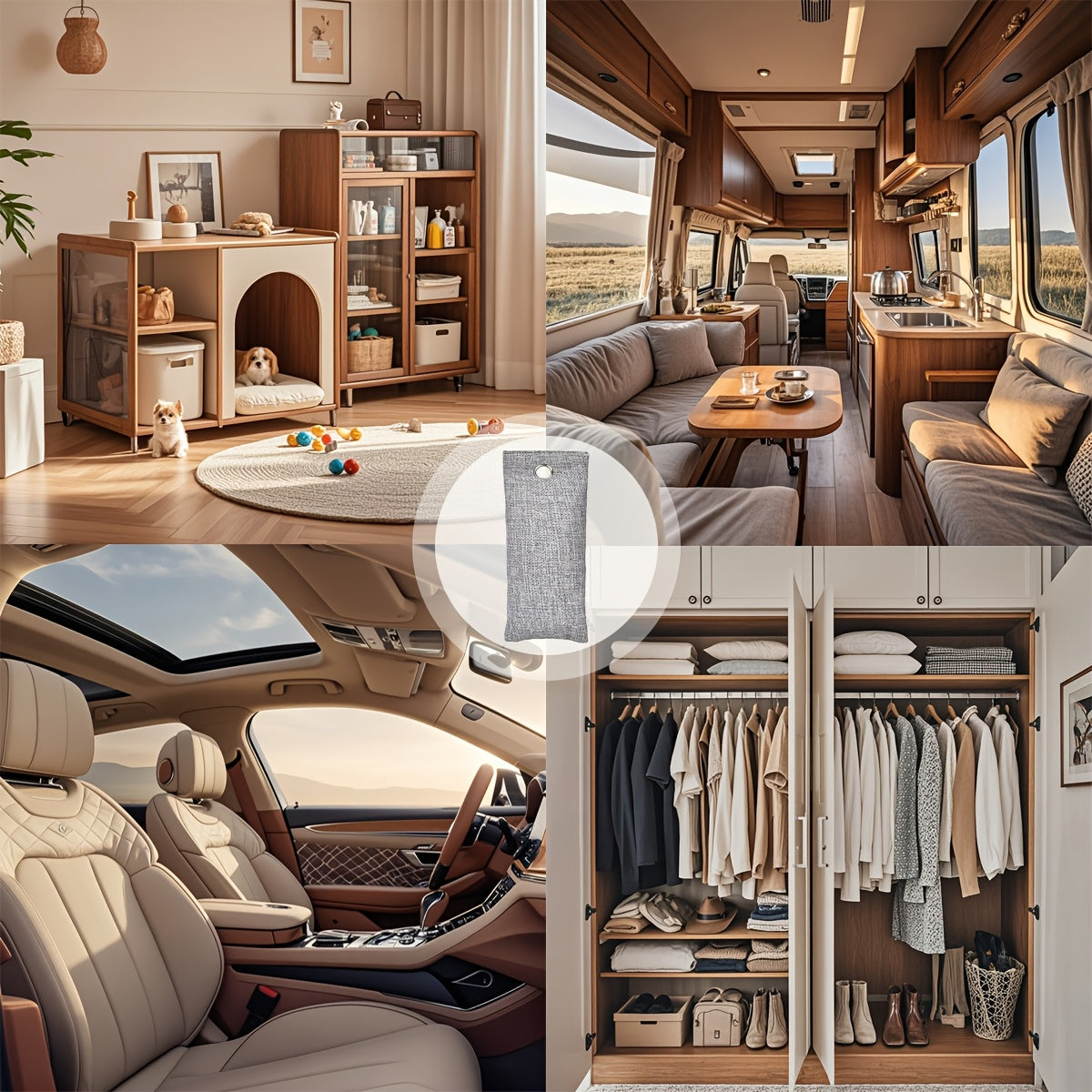 Activated Carbon Air Purification Bags 15/20pcs Odor Eliminator for Cars, Shoes, Wardrobes