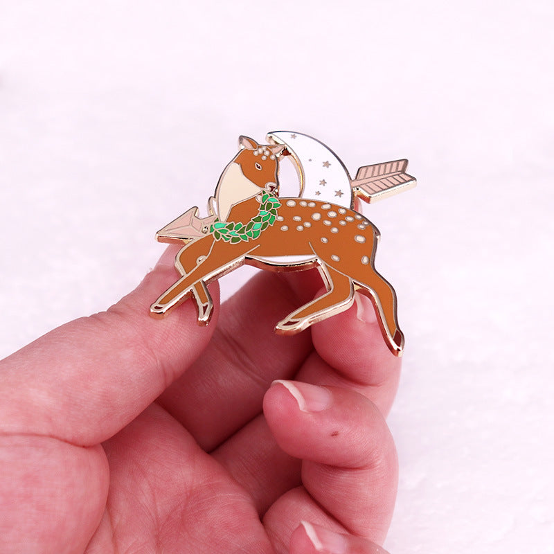 Fantasy Animal Brooch for Women Metal Pin Badge Jewelry Gift Accessory