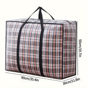 Plastic Storage Bag with Zipper Handles for Closet Organization 3.2 Cu Ft Lightweight