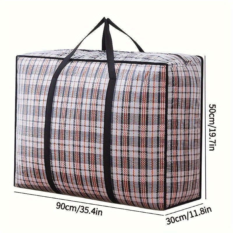 Plastic Storage Bag with Zipper Handles for Closet Organization 3.2 Cu Ft Lightweight