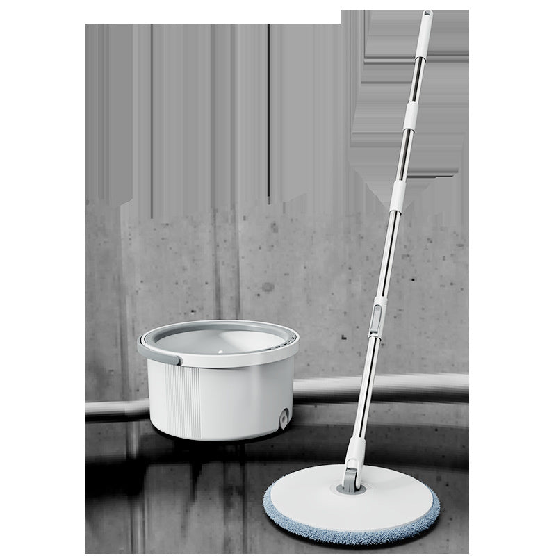 Rotating Mop Bucket with Hands-Free Water Separation for Flat Mops