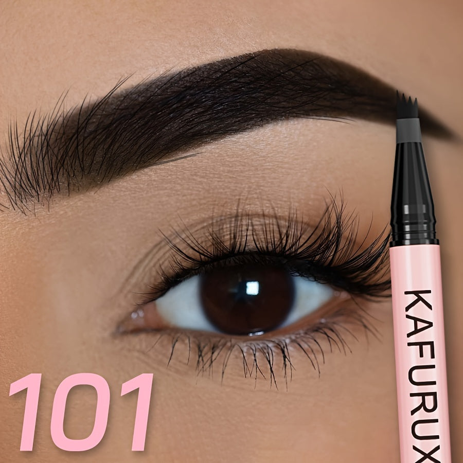 Waterproof Eyebrow Pencil with 4-Split Head for All Skin Types Beginners