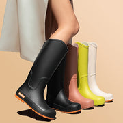 Женские резиновые сапоги PVC на Slip-On, водонепроницаемые сезонные садовые обувь