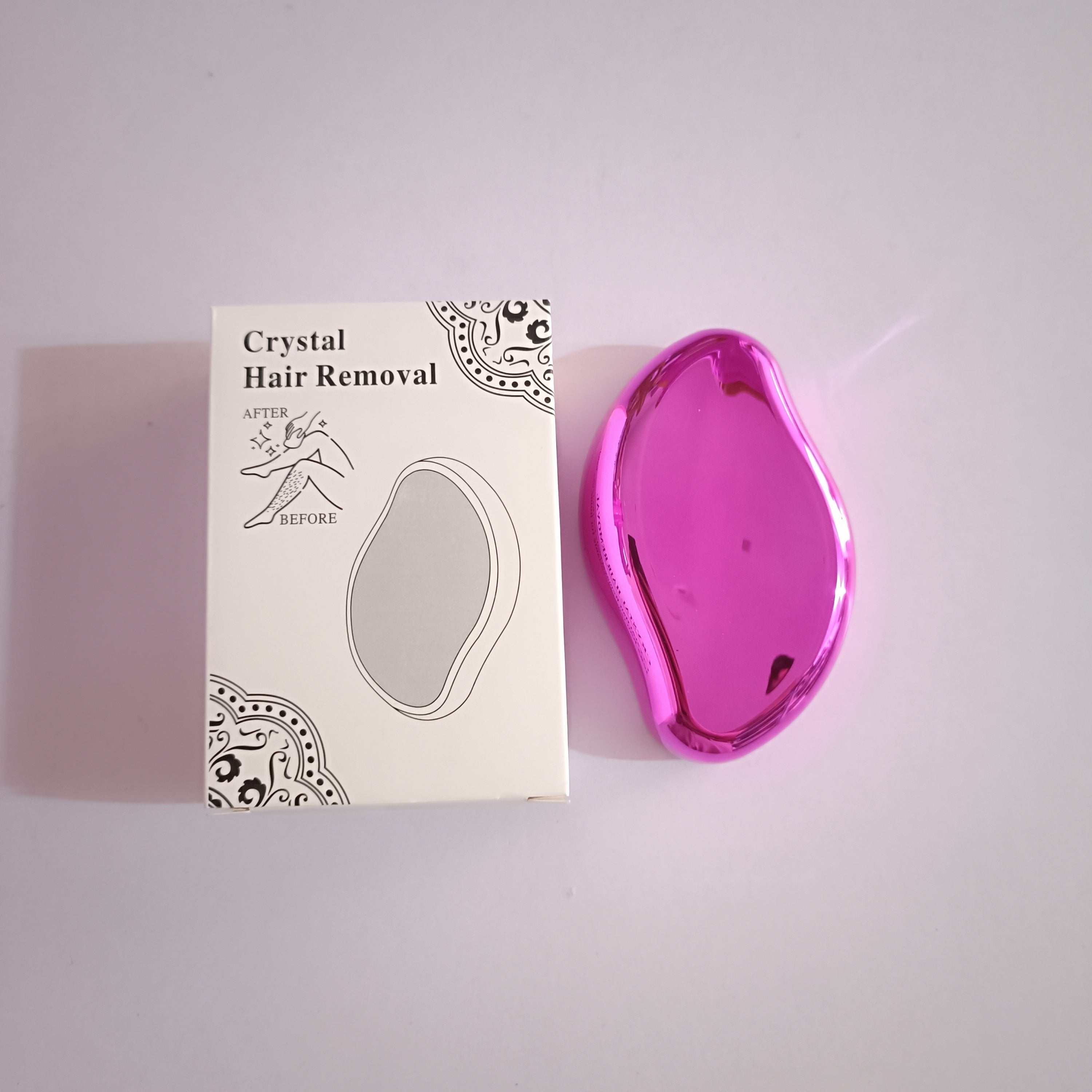 Depiladora de cristal a prueba de agua para mujeres, eliminación de vello corporal, rosa, blanco, negro