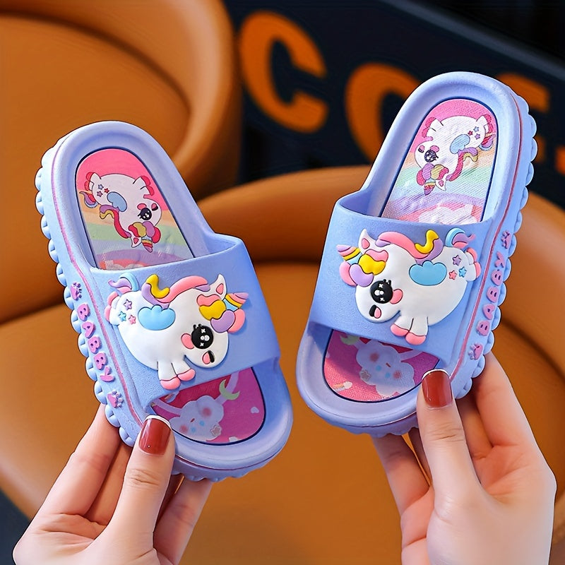 Kids' PVC Bunny Slippers Non-Slip Indoor Outdoor Comfortable for Boys and Girls