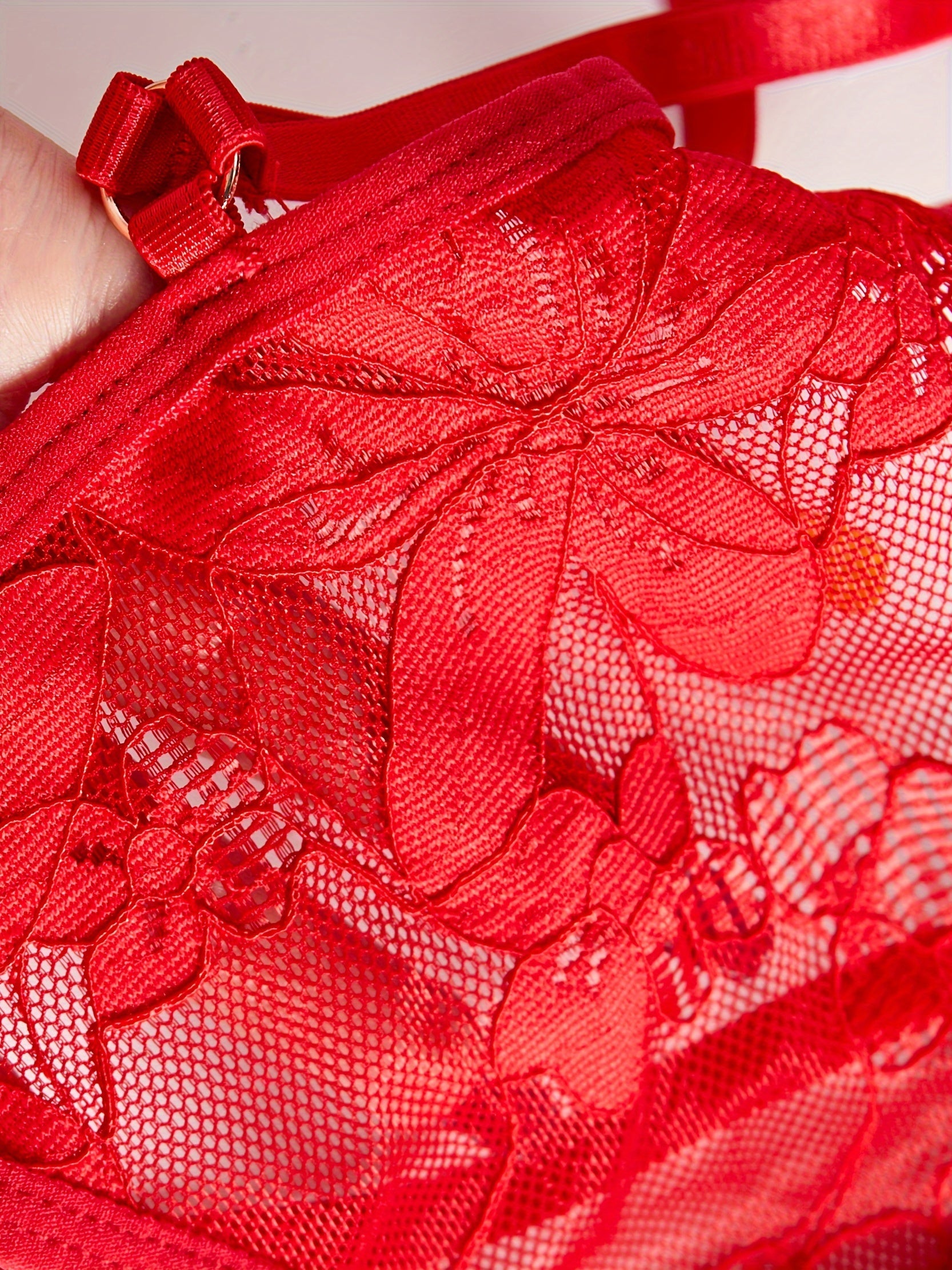 Red Lace Thong for Women with Straps and Comfortable Fit