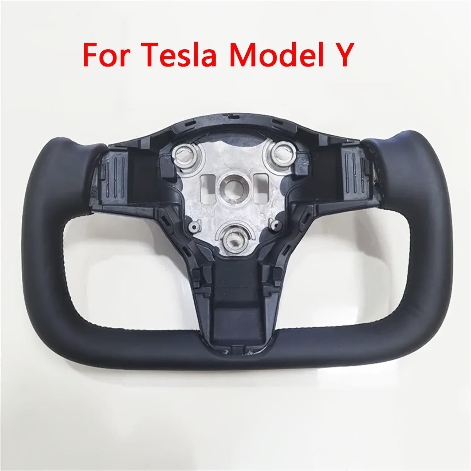 Car Steering Wheel Cover Universal 380mm Leather Fit for Model Y