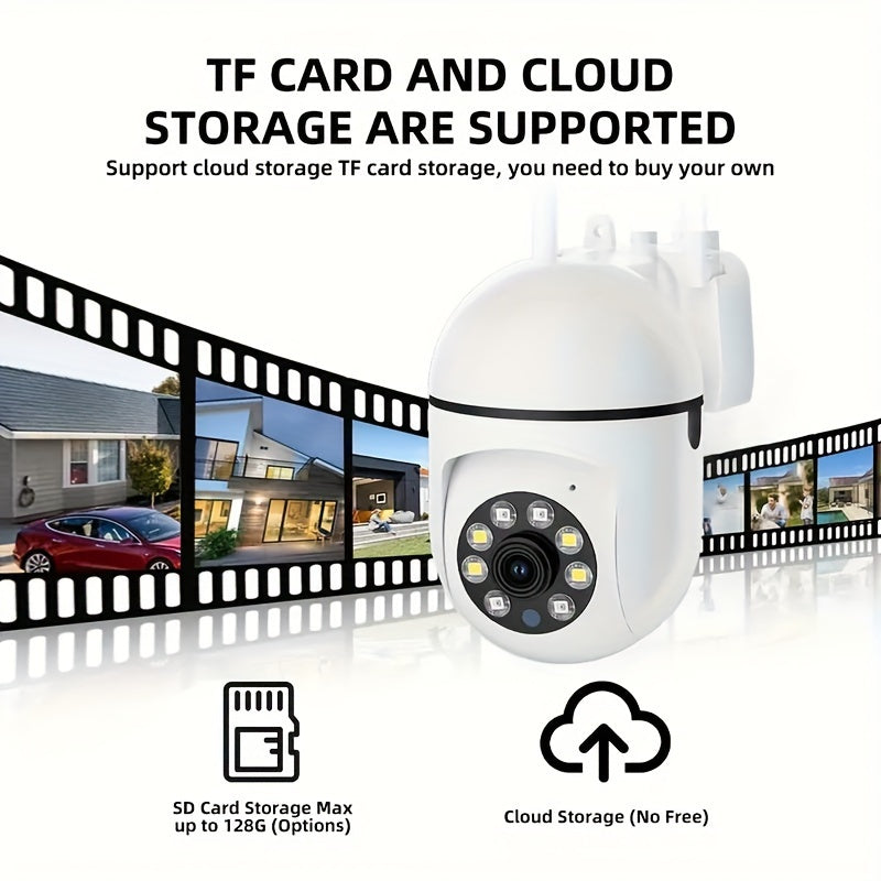 WiFi Uy Xavfsizlik Kamerasi Yuqori Aniqlikdagi Video - Simsiz Ulanish, To'liq Rangli Tungi Ko'rish, Ikki Tomonlama Audio, Harakatni Aniqlash Yoshlar, Qariyalar va Uy Hayvonlarini Himoya Qilish Uchun - Rojdestvo yoki Thanksgiving Uchun Ideal Bayram Hediye