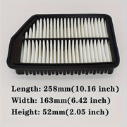 Avtomobil uchun almashtiriladigan dvigatel havo filtri, oblong PP material, Sonata K3 bilan mos keladi