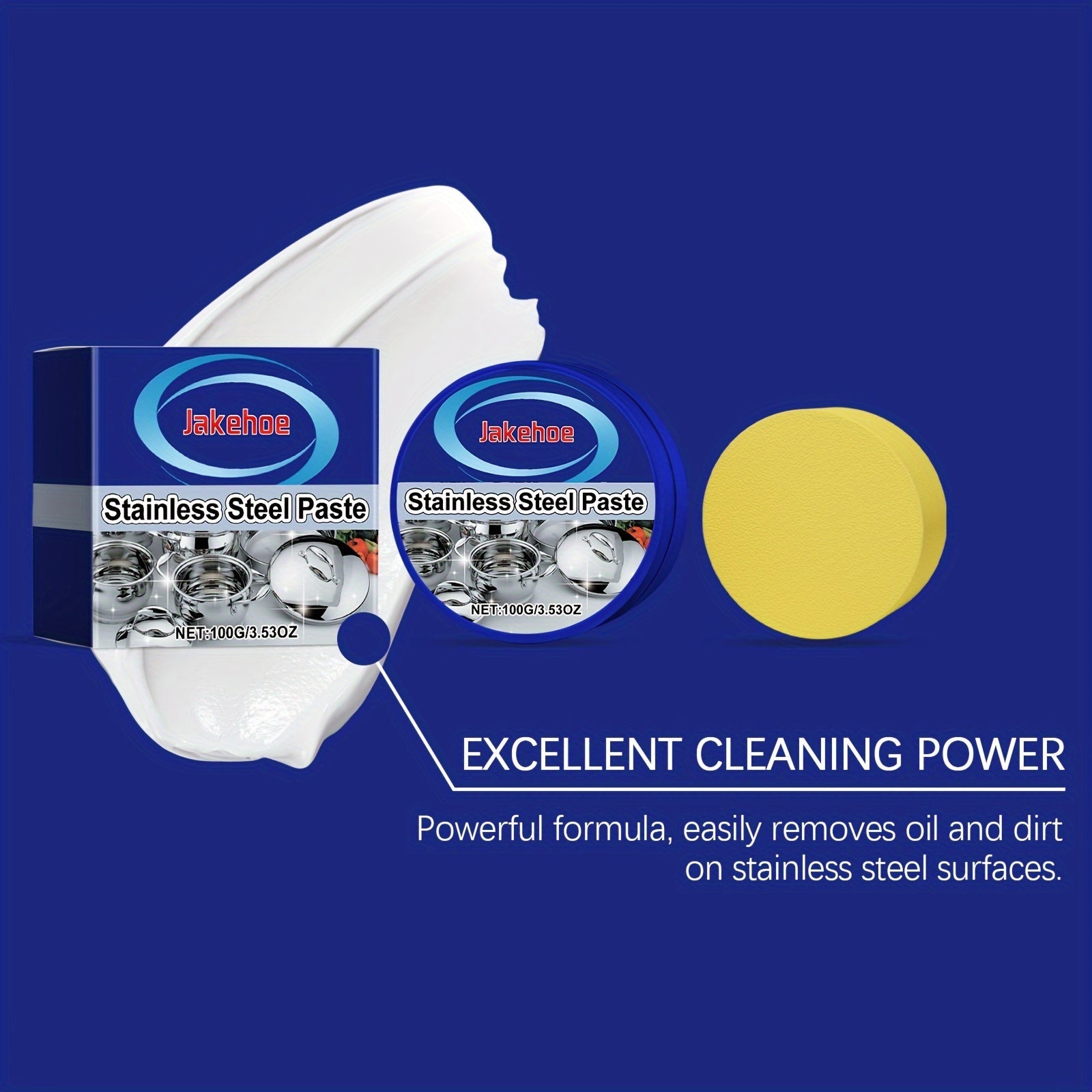 Stainless Steel Cleaning Gel Paste Sodium Bicarbonate 1L Residue-Free