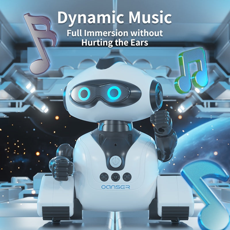 Gesture Sensing Robot for Kids 8+ with Storytelling Music Dance Programming White Pink