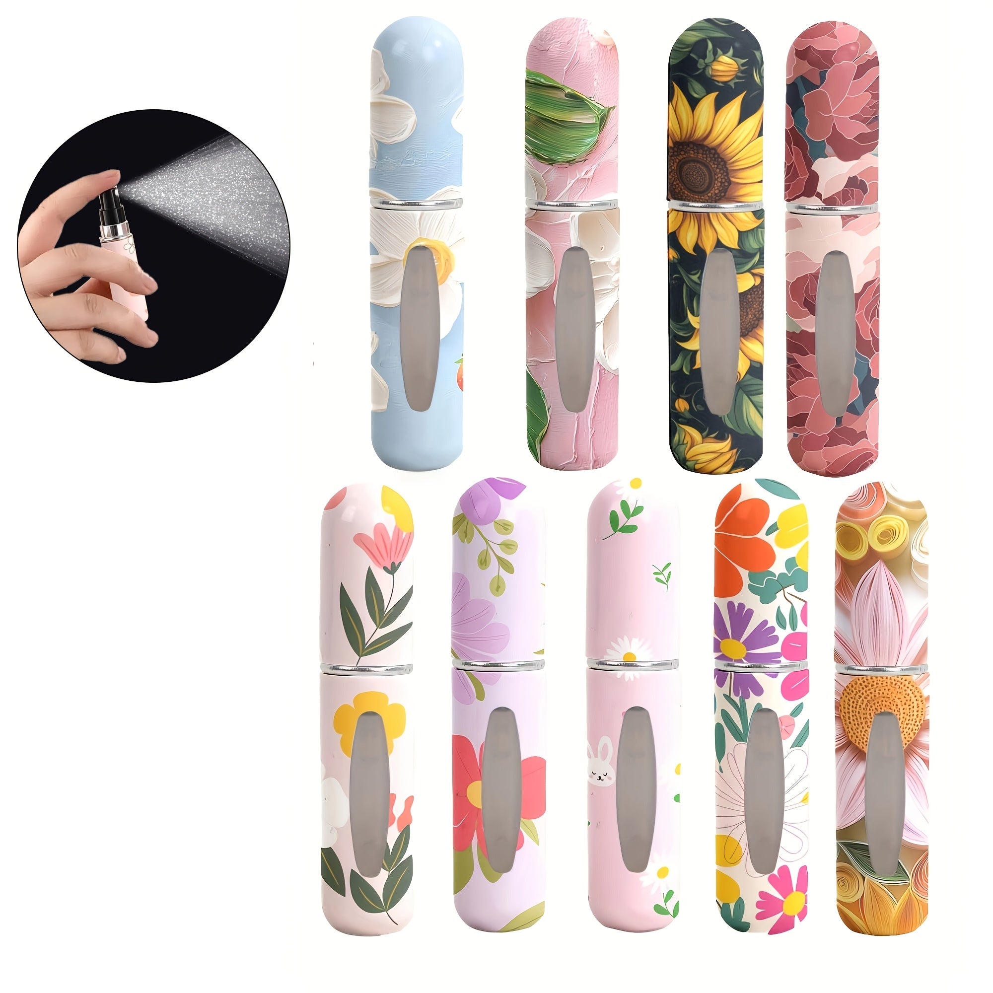 Unisex Refillable Plastic 5ml Perfume Spray Bottle Mini Travel Atomizer