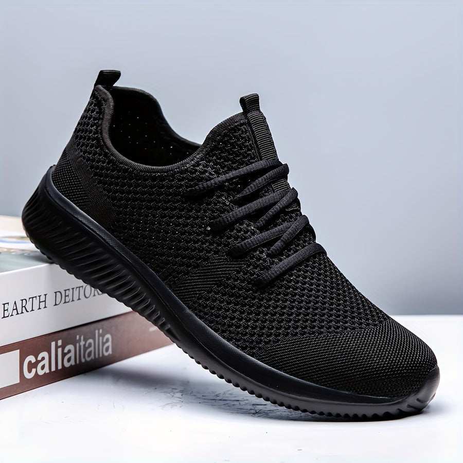 Plus Size Breathable Running Shoes for Men Non-Slip Soft Sole Casual Sneakers