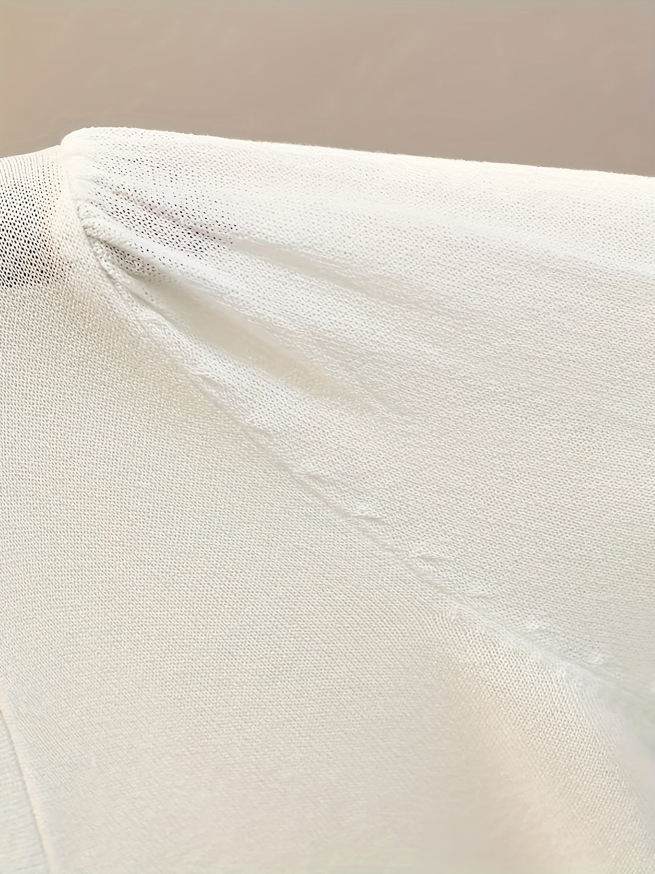 Plus Size Women's Light Blue Silk-Feel V-Neck Short Sleeve Cardigan