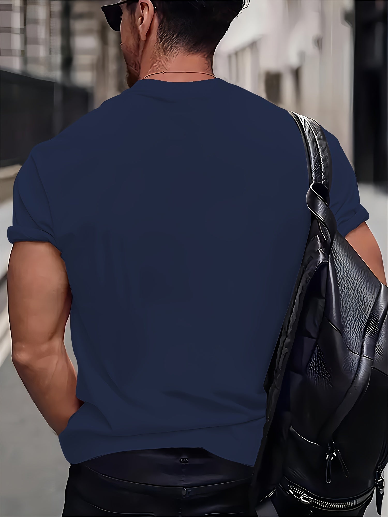 Мужская черная полиэстеровая графическая футболка с белой надписью, большой размер, повседневная короткая рукава