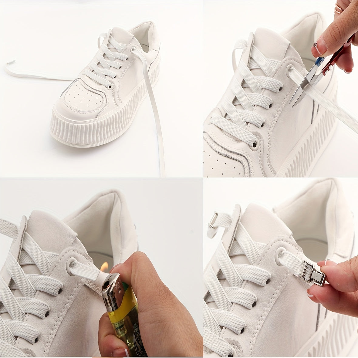 Шнурки без шнуровки с алмазными крестовыми замками для повседневных кроссовок, эластичный ацетат