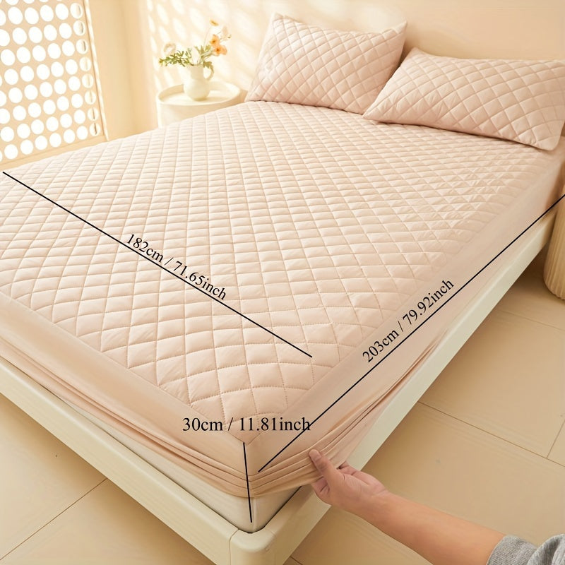 Waterproof Mattress Protector Fitted Sheet Stainproof Moistureproof Bed Cover for Dorms Hotels
