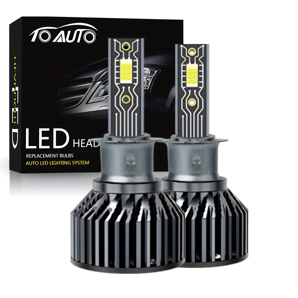 2 шт. автомобильных LED-лампочек для головного света 6000K белого цвета с чипами CSP 60W для дальнего и ближнего света