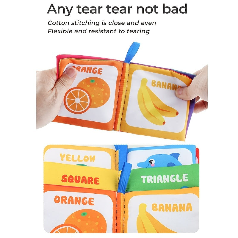 Baby Cloth Book for Toddlers 0-3 Years Black and White Cloth Educational Toy