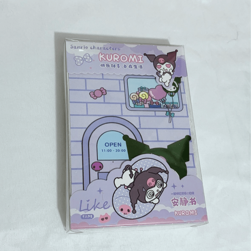 3D-книга с наклейками-пузыри для поделок своими руками с изображениями Хеллоу Китти, Курамі, Мой Мелоди, Чиннаморолла, Почакко