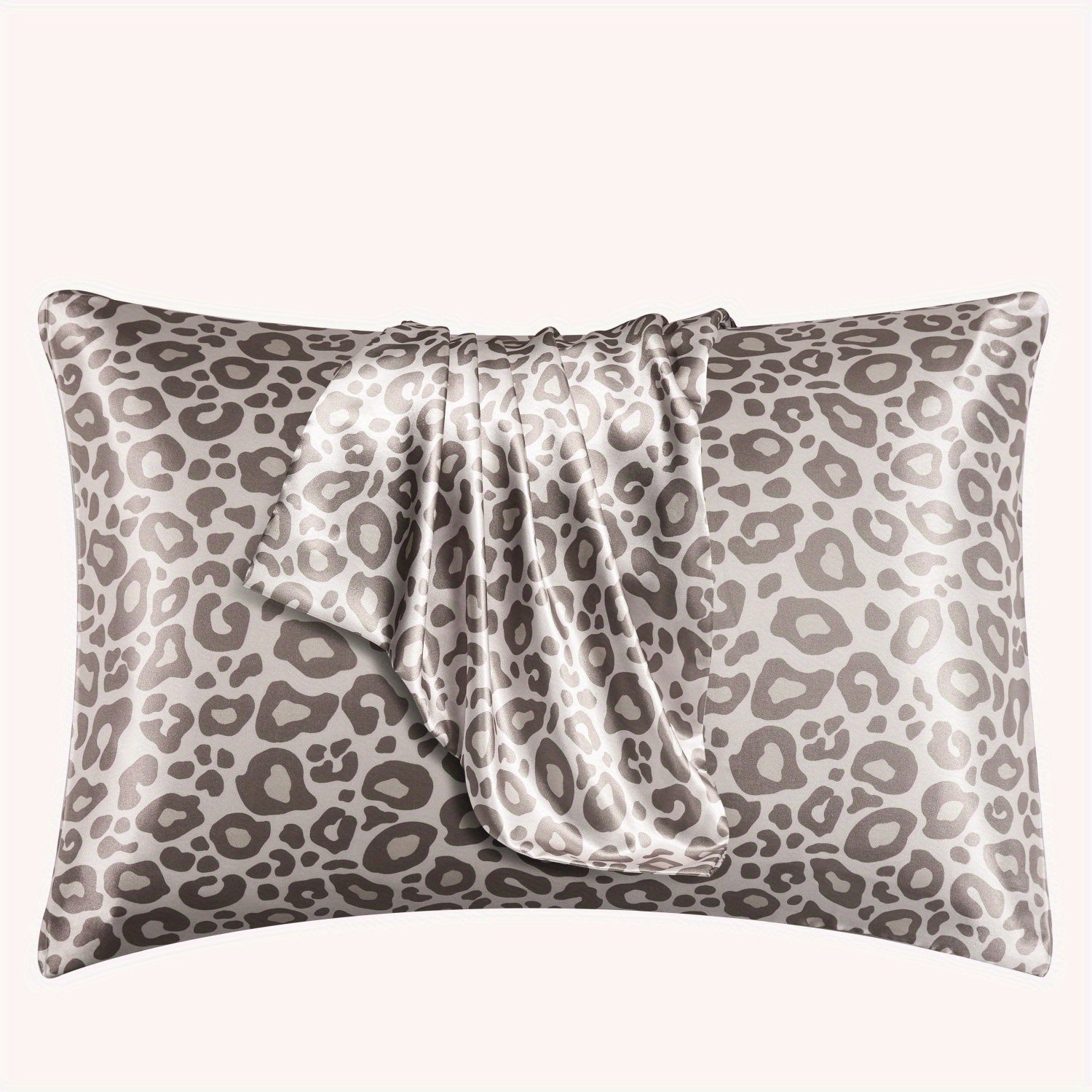 Juego de fundas de almohada de satén con diseño de estampado de leopardo para decoración de dormitorio