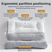  Almohada cervical no plegable con diseño ergonómico de fibra de poliéster para embarazo y posparto