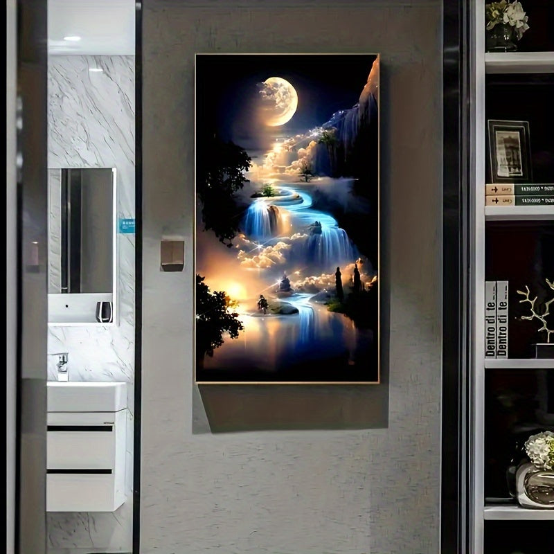 Zamonaviy abstrakt plakatlar va bosma, galereya, yotoqxona, ofis va yashash xonasi uchun moyli rasm devor bezaklari. Ramkasiz.