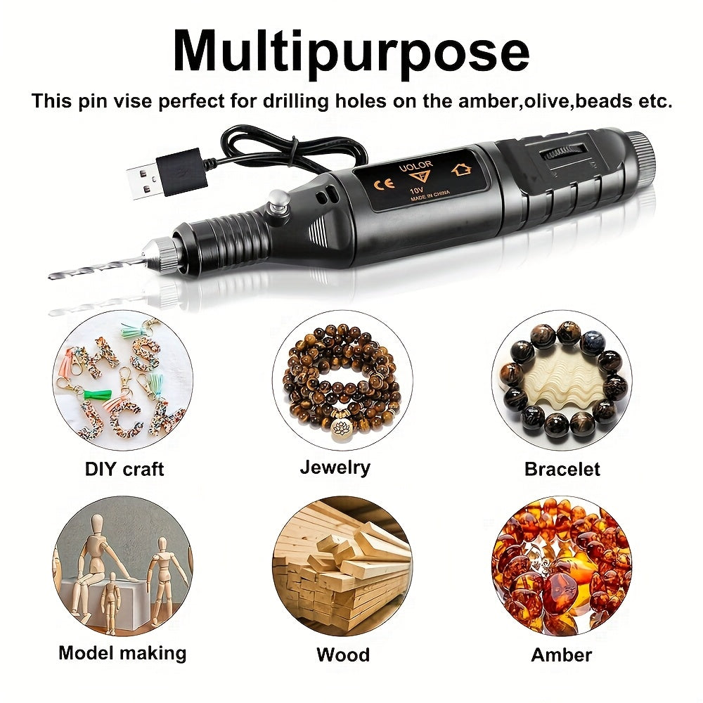 84-Piece USB Model Tool Set for Cutting Engraving Polishing and Grinding