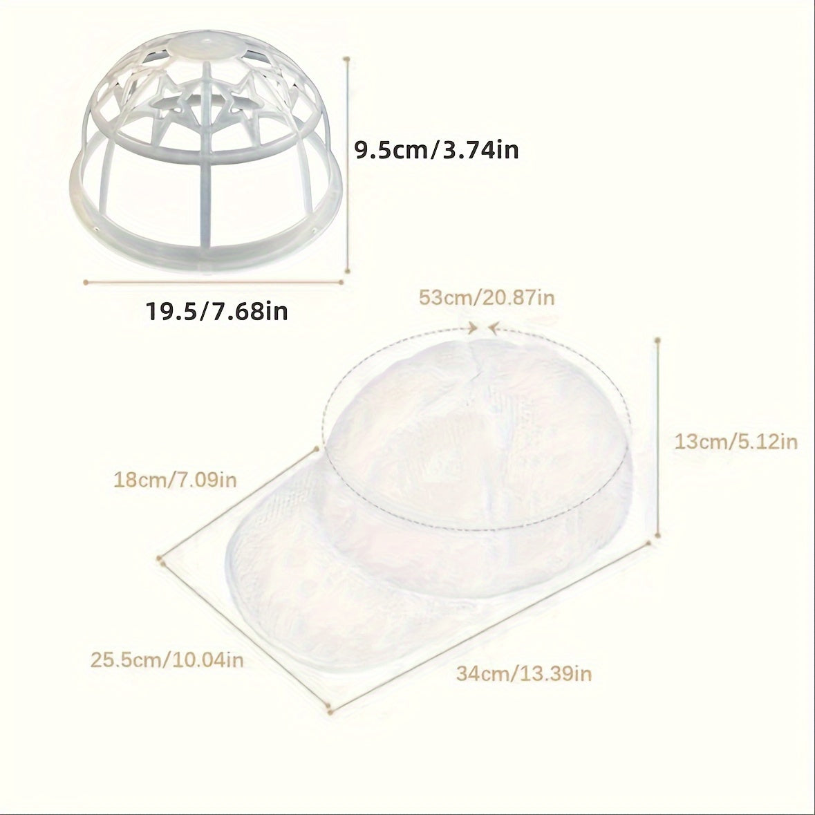 Organizador de sombreros de polipropileno, estante para almacenamiento de gorras, apto para lavavajillas, pack de 3