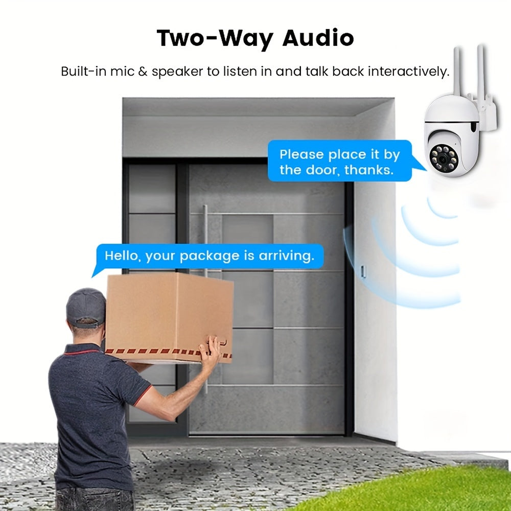 Outdoor Security Camera System with Night Vision Motion Alerts and Two-Way Audio 5-Pack