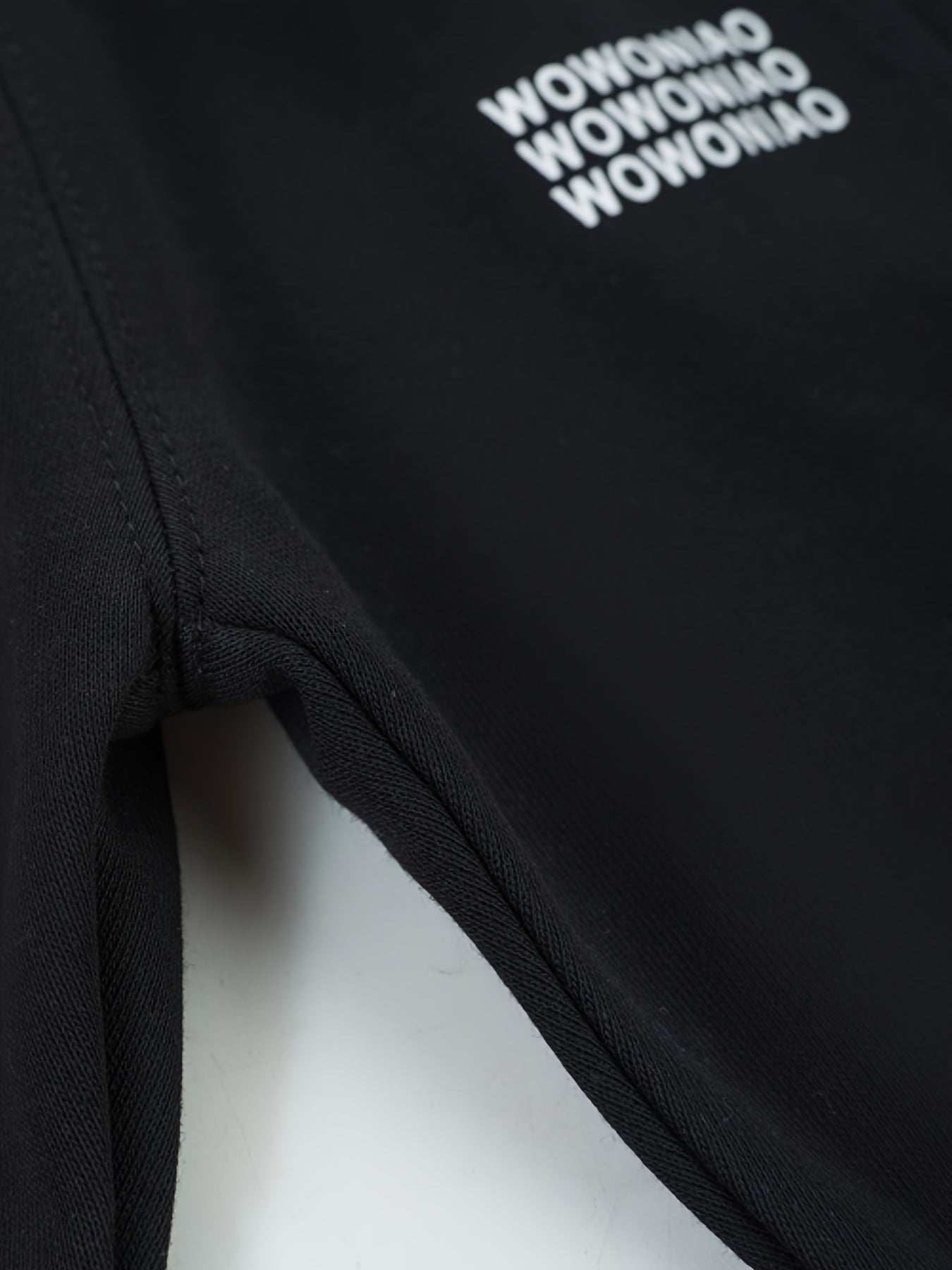 Yigitlar uchun paxta aralashmasi jogger shimlar, harf naqshli, erkin fit, cho'ntaklar, bahor va kuz uchun