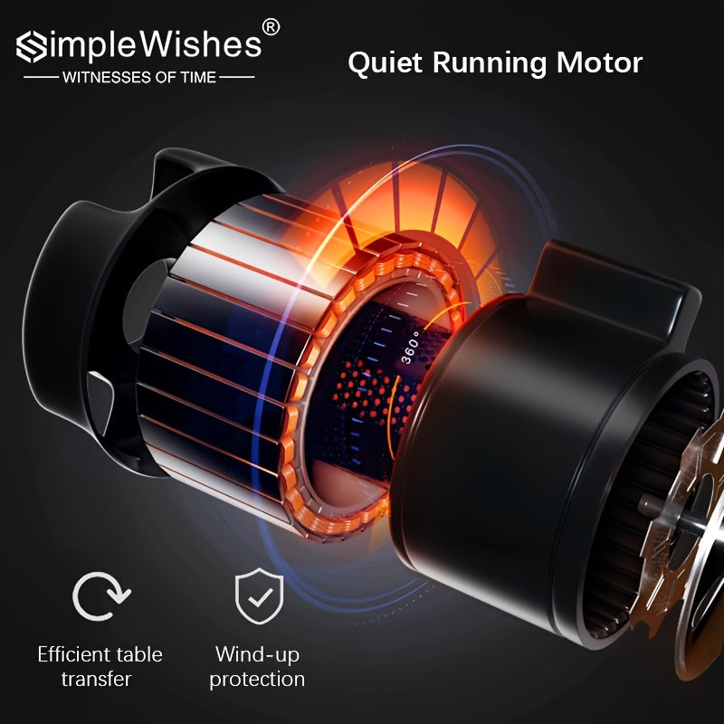 Double Slot Watch Winder with Silent Motor USB Powered for Automatic Watches