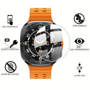 3Pcs Tempered Glass Screen Protectors for Samsung Galaxy Watch Ultra FE, Watch7, Watch6, Watch5 Pro, Watch4, Watch6 Classic