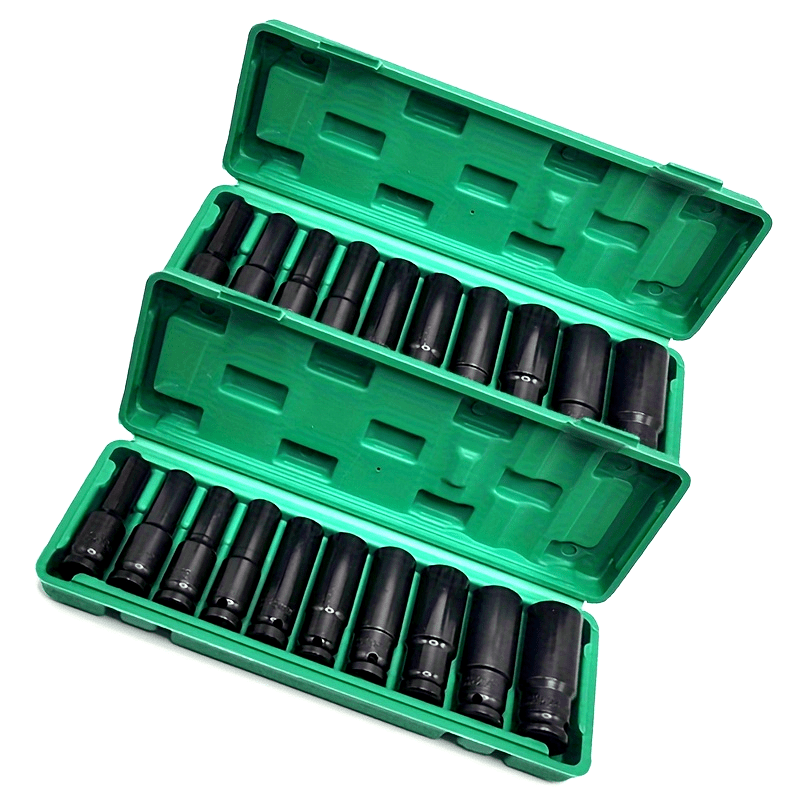 10pcs Impact Sleeve Wrench Adapter Set 1/2 Inch Deep Drive Carbon Steel