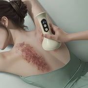 Qayta zaryadlanadigan Gua Sha massaj asbobi, aqlli so'rish stakani, 9 tezlik sozlamalari, isitiladigan ramka, batareya bilan ishlaydi, ayollar, erkaklar, oyoqlar, bel uchun bo'shashish uchun mos keladi.