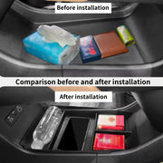 Caja de almacenamiento para control central del coche para BYD Song L DM-i Organizador expandible