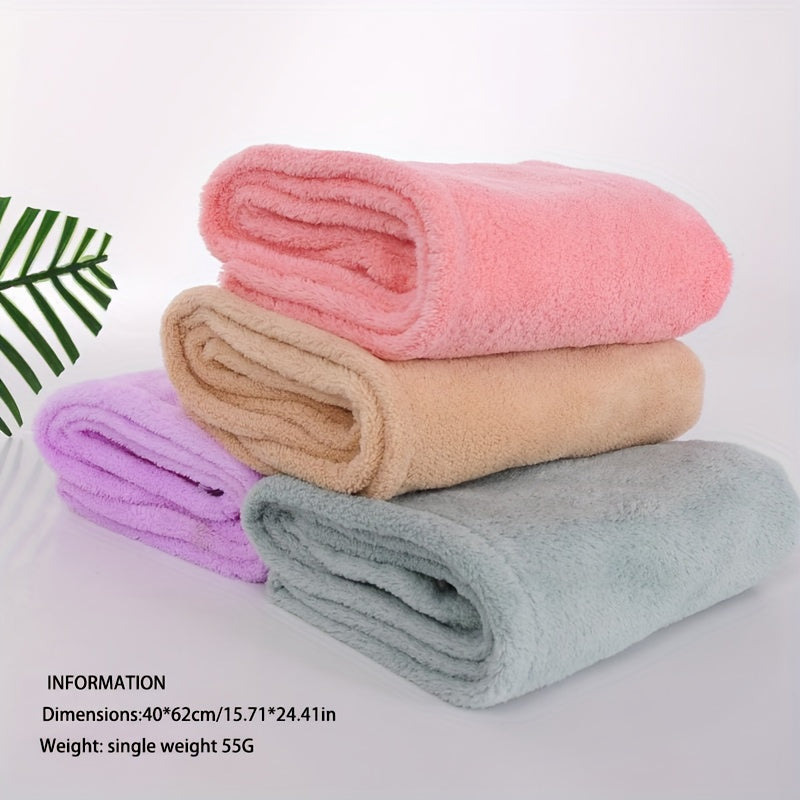 Super Soft Microfiber Hair Towel with Buttons for All Hair Types Women