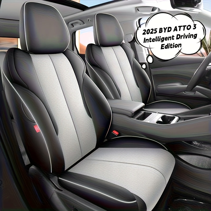 Luxury Leather Seat Covers for Cars, Trucks, SUVs Breathable and Durable