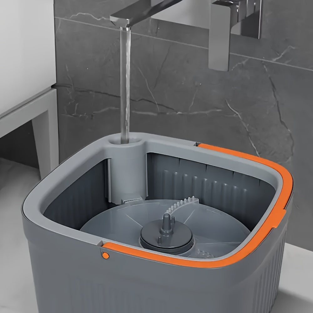 O'z-o'zini tozalash tizimi bilan flat mop va kova to'plami oshxona, hammom, yashash xonasi uchun