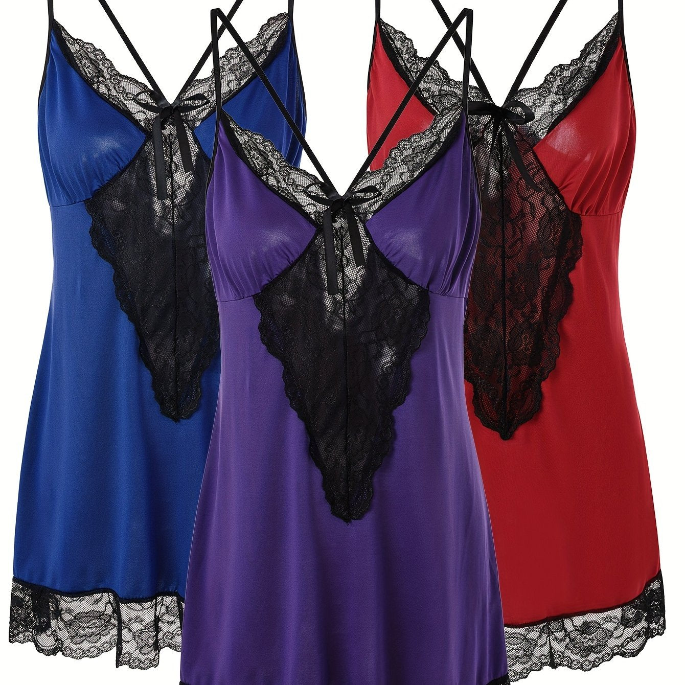 Women's Large Size Sleep Skirt Pajama Set Comfortable Skin-Friendly Three-Piece