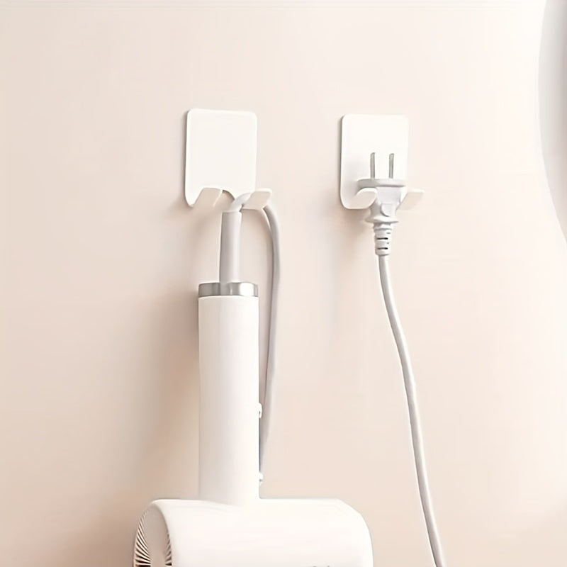 Wall Mounted Shaver Holder Rack Plastic Bathroom Storage for Men and Family