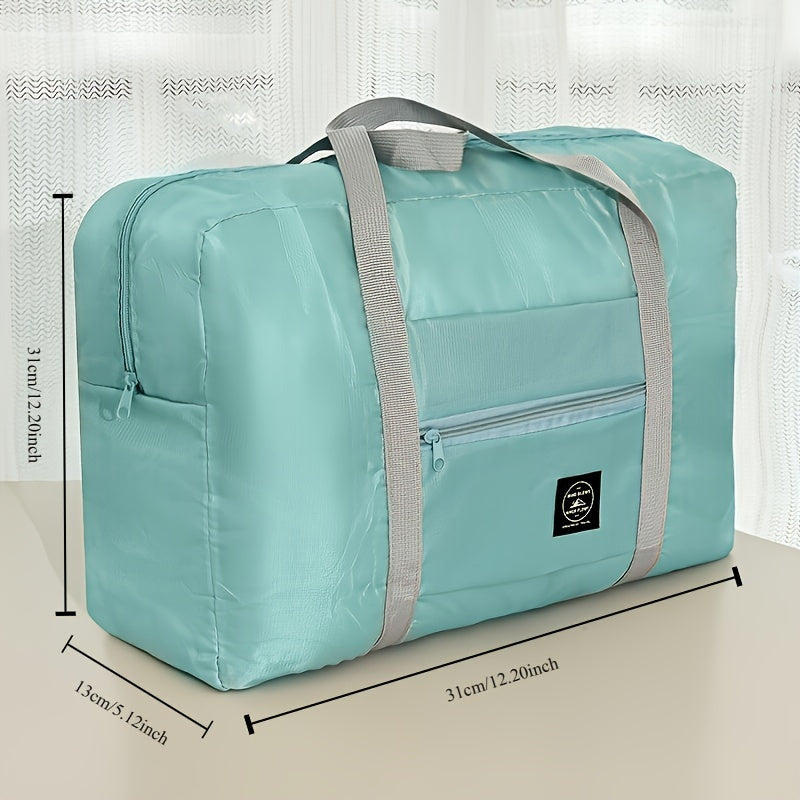 Large Capacity Folding Luggage Bag with Energy Sleeve Trolley Storage Lightweight Travel Bag for Clothes