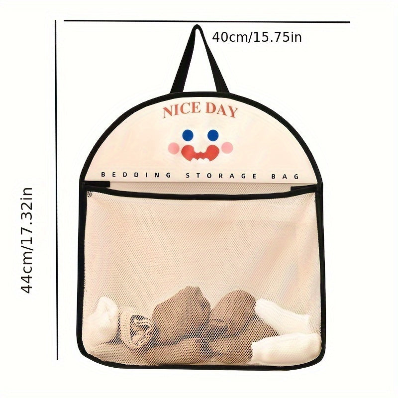 Nafas oladigan tarmoq saqlash sumkasi ichki kiyimlar va paypoq uchun, devorga o'rnatiladigan kir yuvish tashkilotchisi