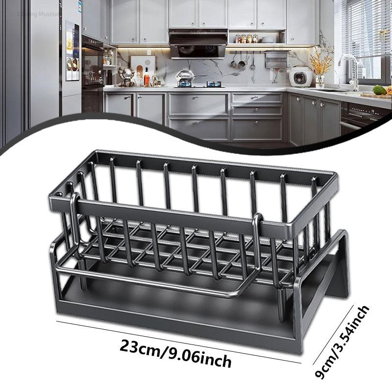 Organizador de plástico multiusos para fregadero para almacenamiento en baño y cocina